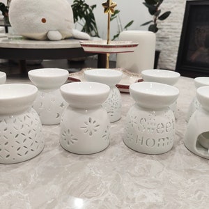Handmade Medium Ceramic Wax Melt Burner: Aromatherapy Oil Diffuser