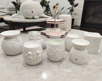 Matte Ceramic Wax Melt Burner: Aromatherapy Essential Oil Diffuser