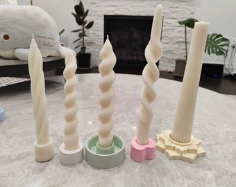 20 Candele Coniche In Cera D'Api Naturale 20,3 Cm - Antigoccia, Senza Fumo, Non Profumate, Perfette Per Matrimoni E Cene