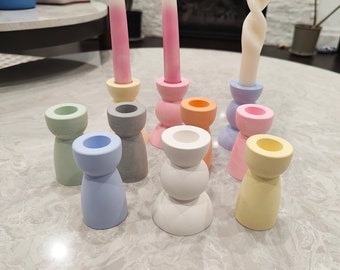 Candlestick Holder | Taper candle holder | Custom Colors | Handmade Gift | Home Decor