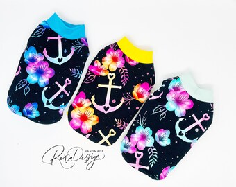 Dog sweater hoodie, sweater made of high-quality French terry (summer sweat)
