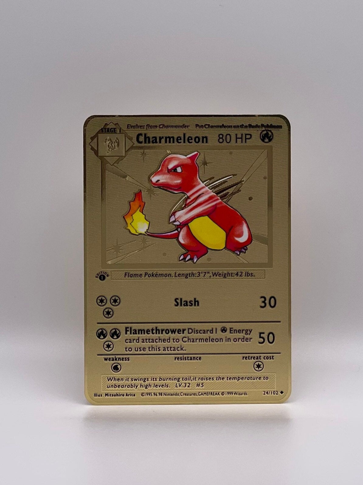 Charmeleon 1st Edition Metal Card 24/102 - Etsy