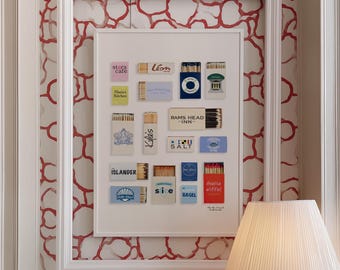 Shelter Island Matchbook Art Print: New York Coastal Cottage (PDF Download)