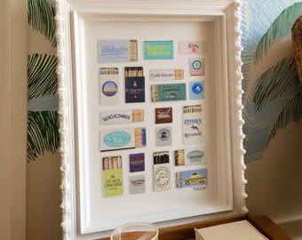 St. Augustine Florida Art Print: Coastal Cottage Matchbook Design (PDF Download Popular Trending Preppy