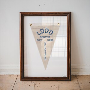 LoDo Denver Art Print Pennant Flag Colorado Elevation Mountain Hiking Outdoor Popular Trending Digital Download PDF