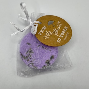 Shower Steamer, party favor, bridal shower, baby shower, wedding favor, Lavender Shower Steamer, Natural favor