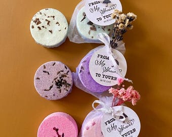 Shower Steamer, Lavender, Eucalyptus, Lemongrass, Bridal Shower Favors, party favor, essential oil, aromatherapy, bulk shower steamers.