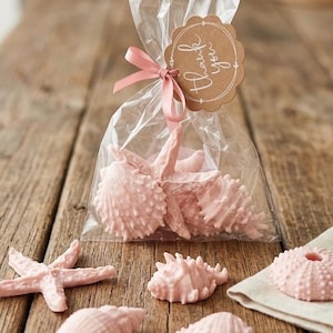 Seashell Soaps, Beach Party Favors, coastal theme image 1