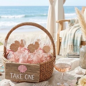 Seashell Soaps, Beach Party Favors, coastal theme image 2