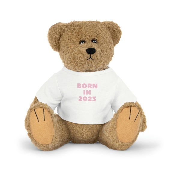 BORN IN 2023 Stuffed Animals With Tee Plush Toy Plush Teddy Bear