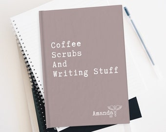 Personalized Nurse Notebook/ Journal, Personalized RN, MD, lpn Notebook, Healthcare Gift, Graduation Gift, 128 Pages Notebook