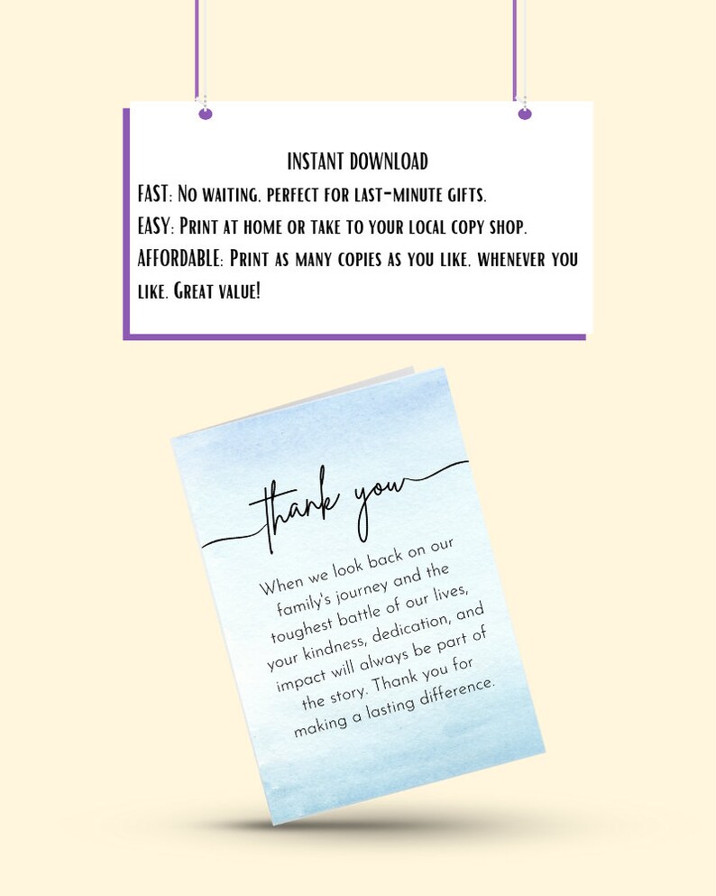 Printable Thank You Cards Nurse Appreciation ICU Nurse NICU Etsy