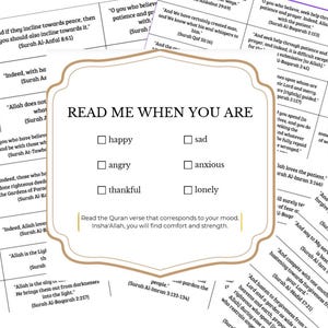 Quran Verses Read me when verses Quran Verses Jar Download Islam Jar Download Islam gift ramadan DIY quran quotes Jar islam English quotes