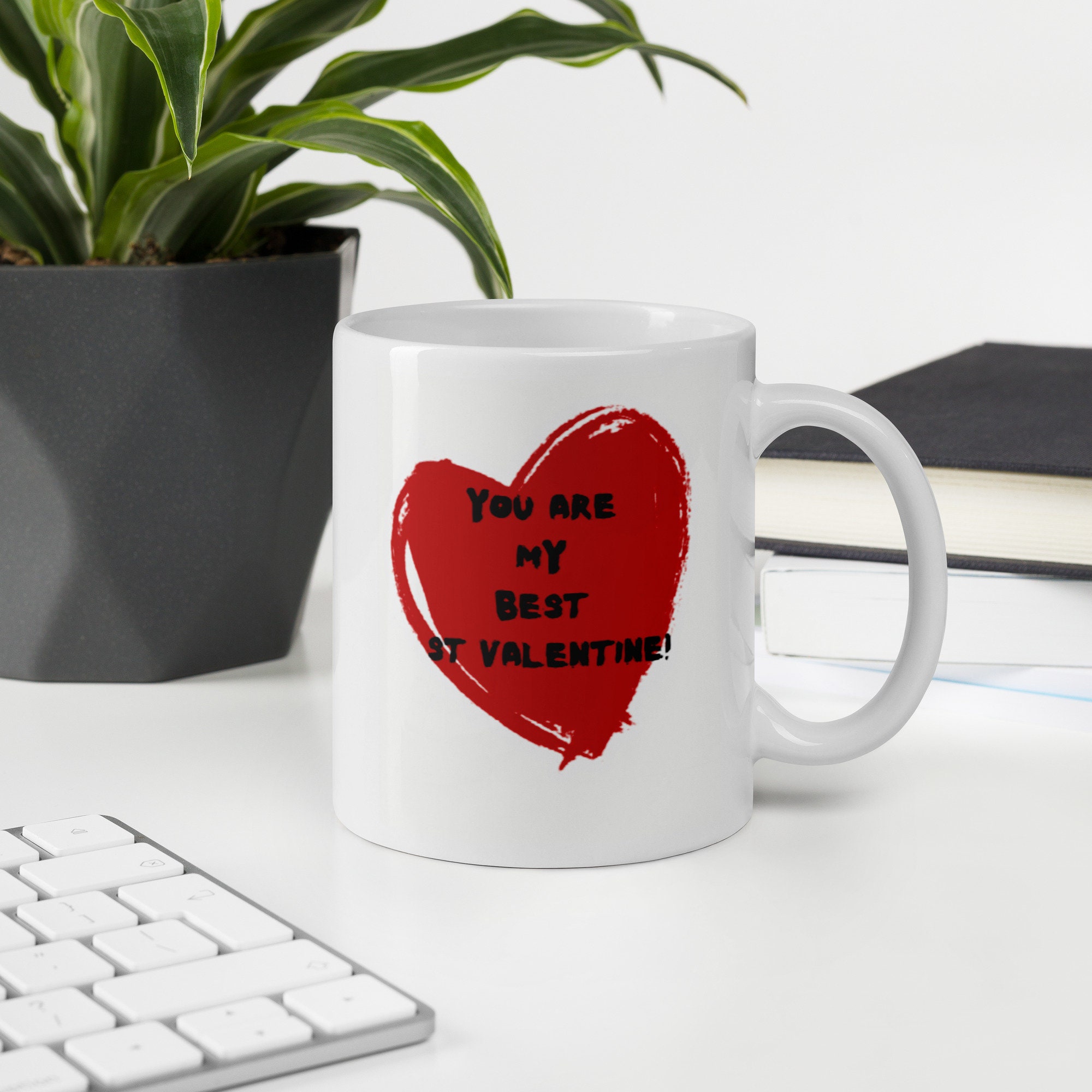 La Saint Valentin Mug Blanc Brillant