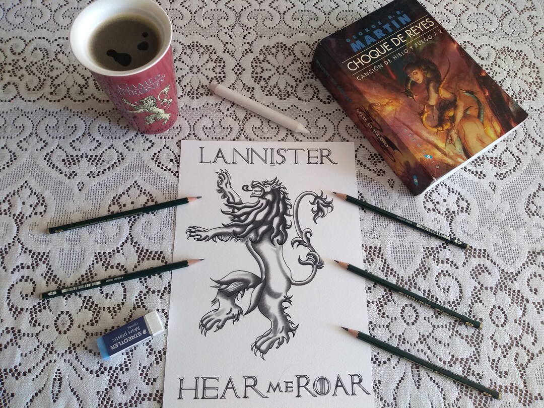 House Lannister Emblem House Lannister Logo Lannister Emblem Etsy