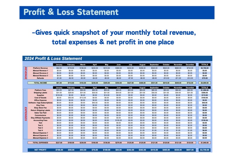 2024 Premium Reseller Spreadsheet, Google Sheet Track Inventory, Sales & Profit and MORE for your Online Business image 7