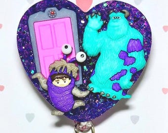 Monster Badge Reel - Cute Badge Reel - Nurse Gift - Teacher Gift - Nurse Badge Reel - ID Holder - Badge Reel