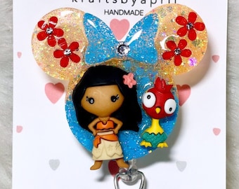 Mohana namnskyltsrulle - söt namnskyltsrulle - sjuksköterska namnskyltsrulle - bling-namnskyltsrulle - lärarpresent - ID-hållare - sjuksköterska namnskyltsrulle - uppskattningspresent