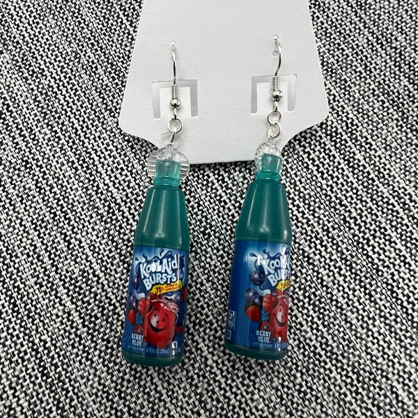 Mini Brands Toy Kool Aid Bursts Bottle Earrings