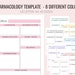 Printable Nursing Student Pharmacology Template, Medicine Note-taking ...