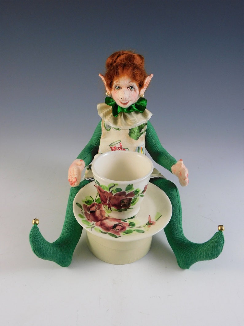 Joyce Patterson's Original, One-of-a-kind, Cloth Elf Art Doll, Open Edition Theme, shops 
