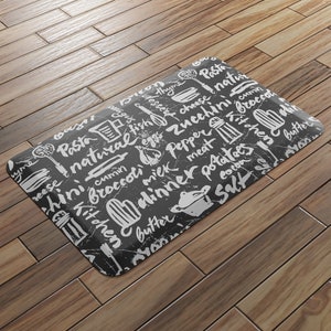 SIXHOME Floral Kitchen Rugs Cushioned Anti Fatigue Kitchen Mat 1/2 Inch  Thick Non Slip Kitchen Rugs and Mats Foam Comfort Standing Mat for Kitchen