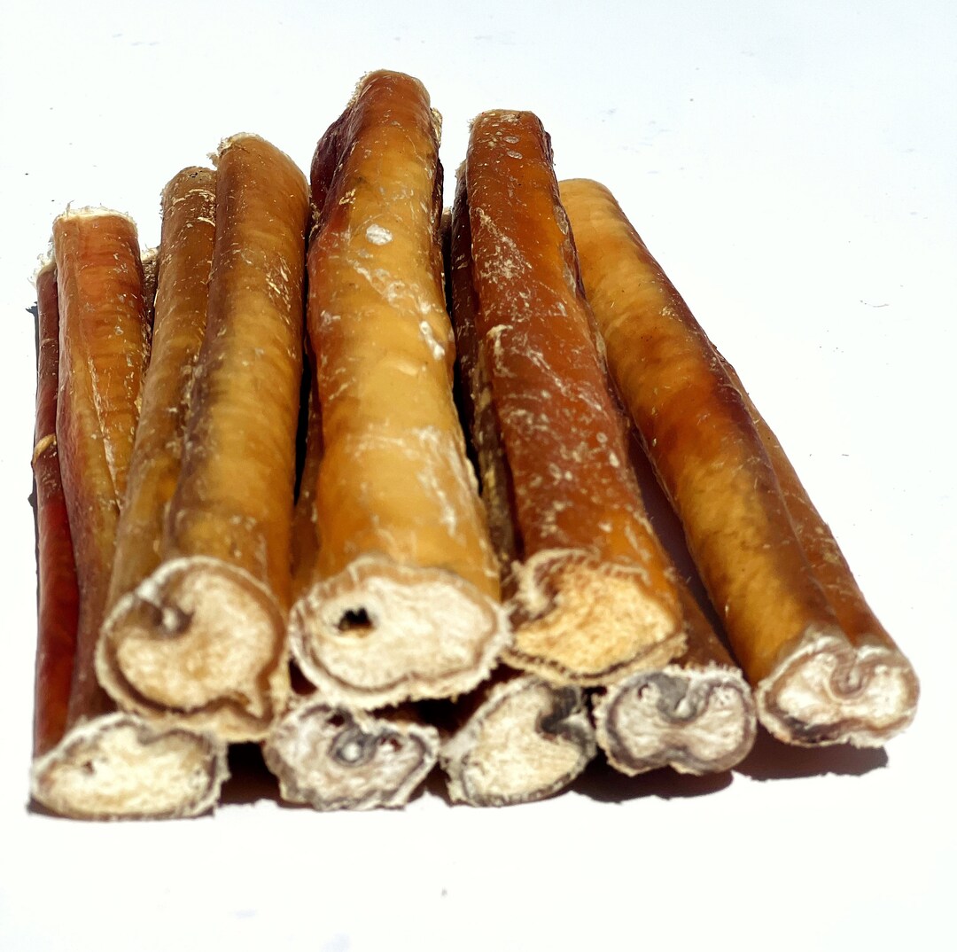 10 Pack 6 Jumbo Bully Sticks Low Odour Long Lasting 100 Natural, Fully