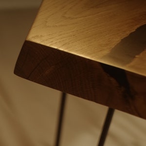 Wooden Coffee Table - Black Epoxy