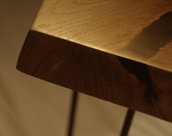 Wooden Coffee Table - Black Epoxy