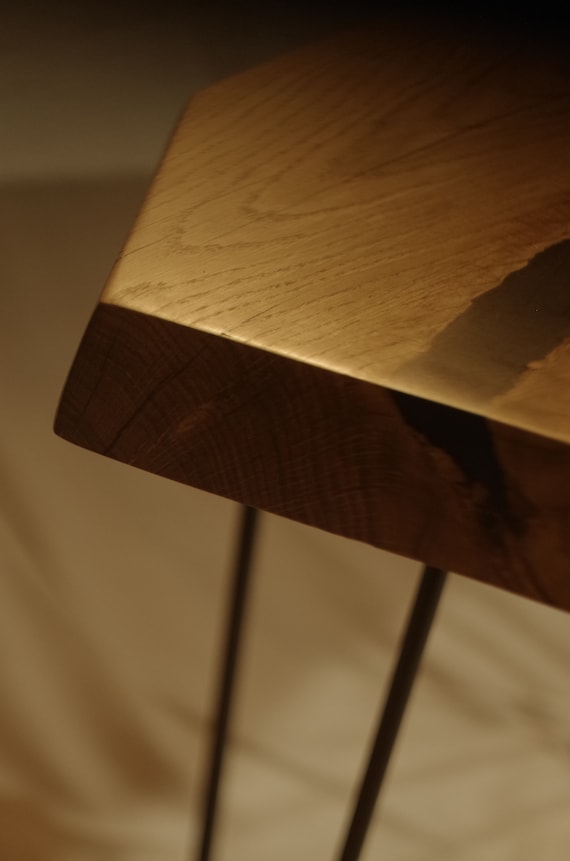 Wooden Coffee Table - Black Epoxy