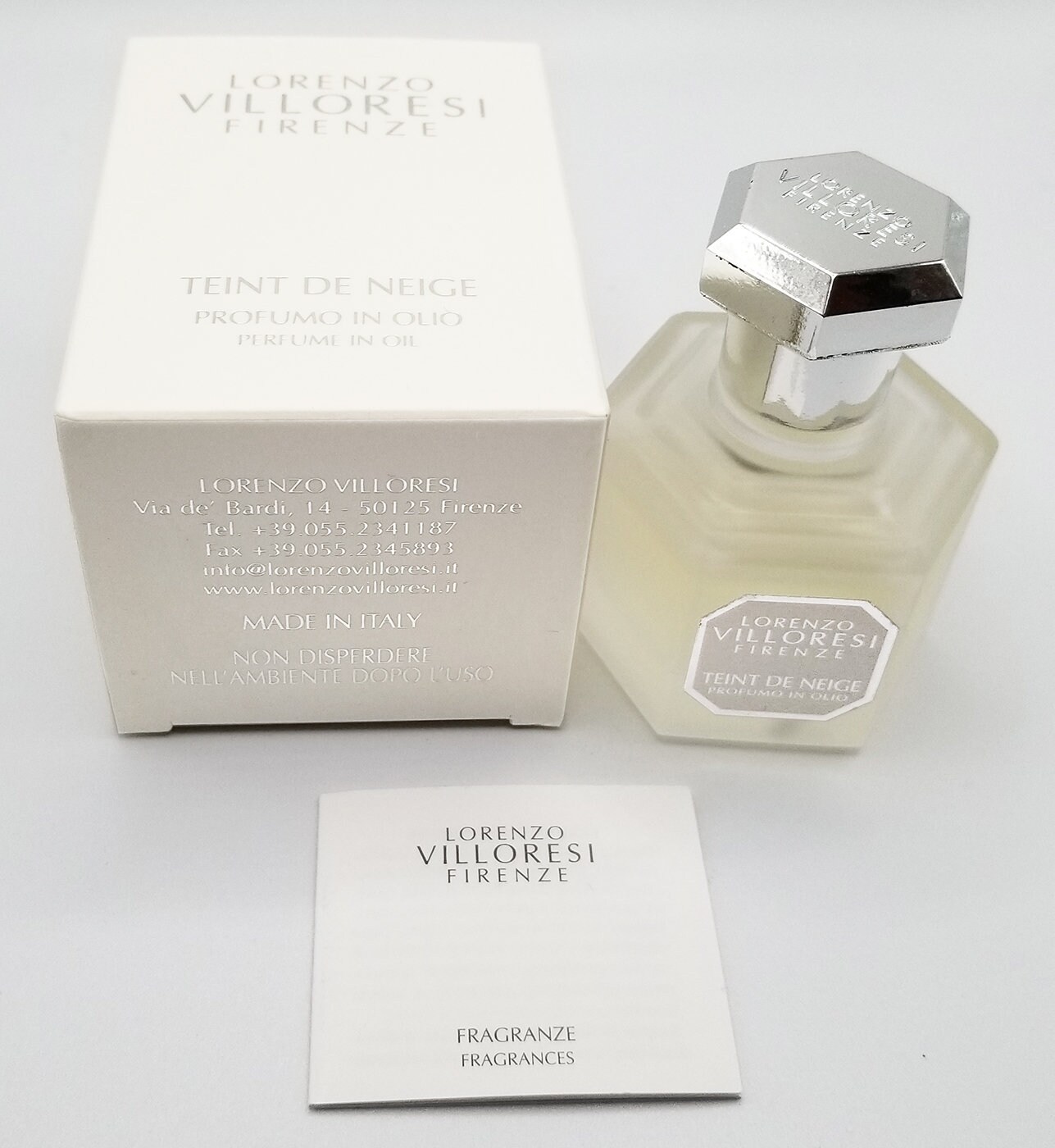 Lorenzo Villoresi Teint De Neige Parfum Oil 1 ML SAMPLE