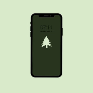 Christmas Tree Phone Wallpaper -- Android iPhone Google Pixel Lock Screen