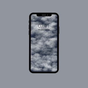 Nubes azules y blancas - iPhone Android Wallpaper Lock Screen Screensaver