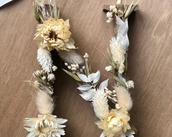 Floral letter dried flowers baptism wedding decoration flowers floral arrangements