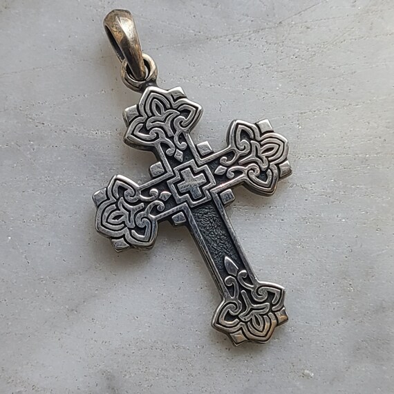 Vintage CELTIC CROSS 925 Sterling Silver Pendant for Ladies - Etsy