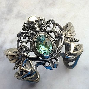 Alchemy Gothic England A69 La Fleur de Baudelaire Bangle with 