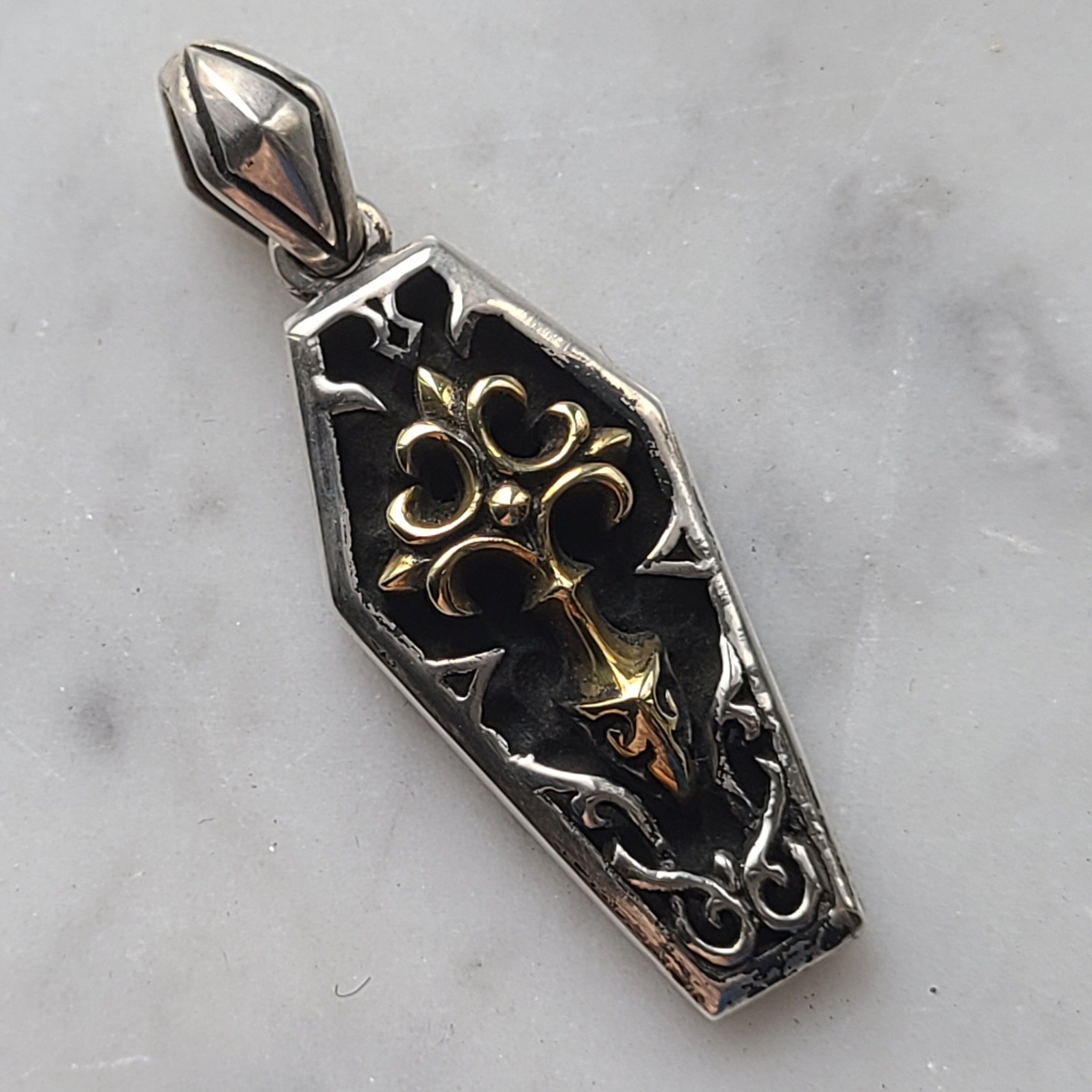 訳あり商品 Authentic Vintage BU Cross Silver Sterling 925 JAPAN BOON シルバー