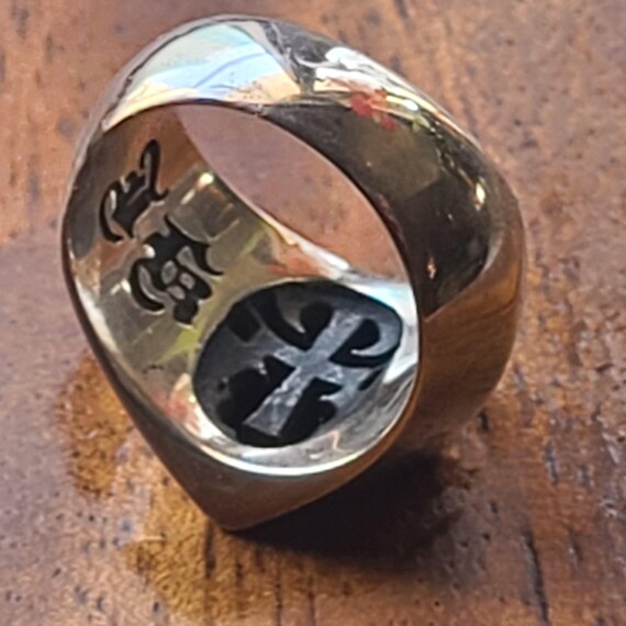 Authentic JK JAPAN 925 Sterling Silver CROSS Ring Handmade in Japan