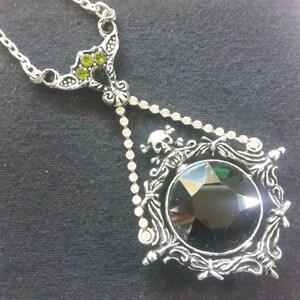 Amazon.com: pewjury Obsidian Mirror Scrying Mirror Pendant