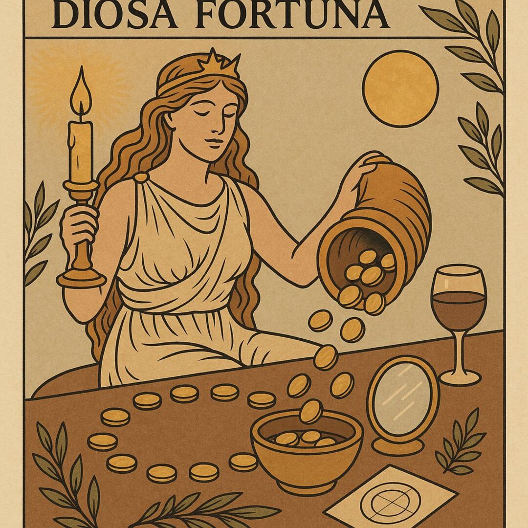 Ritual de abundancia con Diosa de la Fortuna - Etsy México