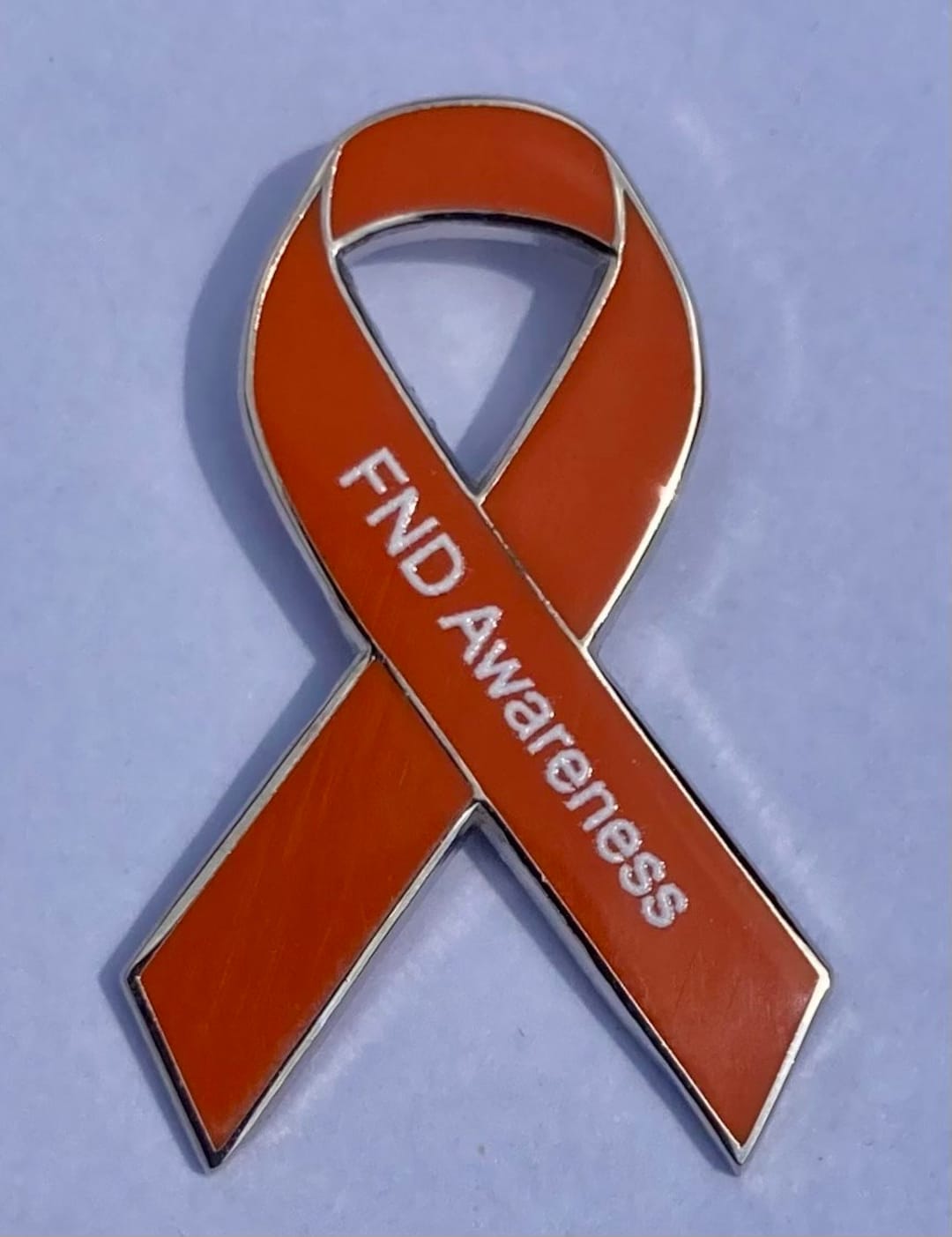 FND Functional Neurologic Disorder Awareness Orange Ribbon Enamel ...