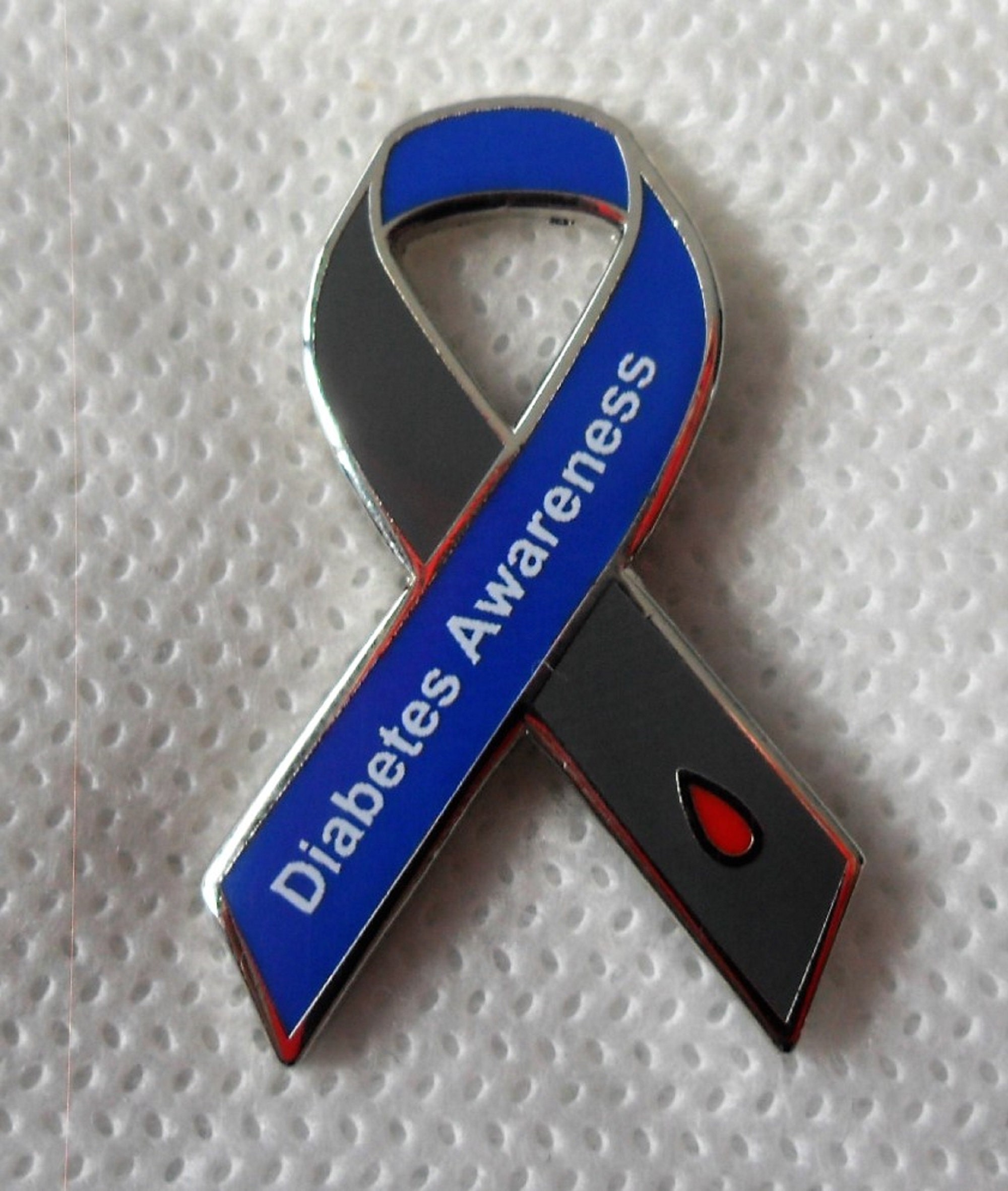 Diabetes awareness ribbon enamel pin, lapel pins - België
