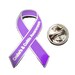 Crohn's & Colitis Disease Purple Awareness Ribbon Enamel Pin Badge ...