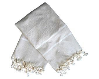 Flax Striped Turkish Tea Towel