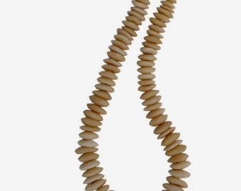Hand-Carved Disc Bead Necklace
