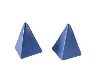 Midcentury Pyramid Salt + Pepper Shakers