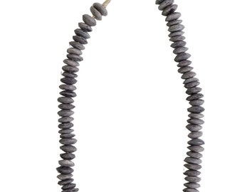Hand Carved Disc Bead Necklace