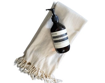 Ivory Turkish Hand Towel
