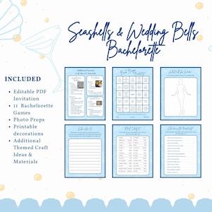 Seashells and Wedding Bells: Bachelorette Games and Decorations