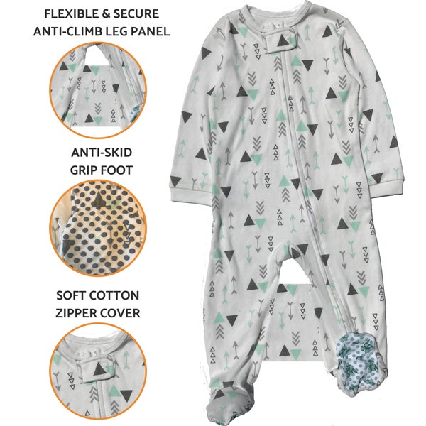 Toddler Pajamas Crib Tent Alternative to Keep from Climbing Out of Crib - Size 2T - Unisex
